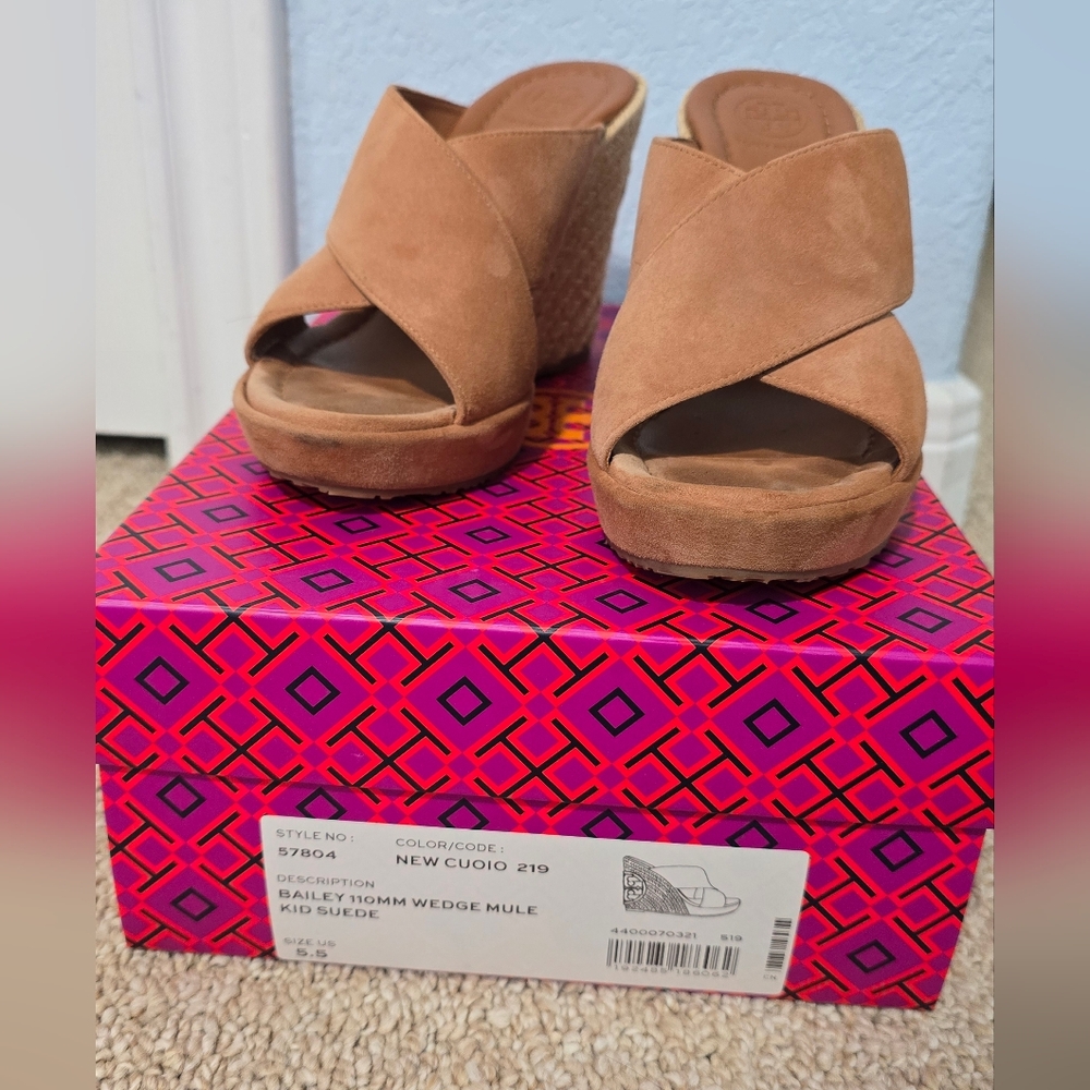 Tory Burch Bailey Wedge Mule Sandal - Picture 7 of 7